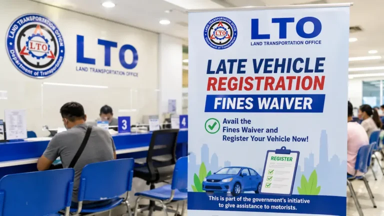LTO Late Vehicle Registration Fines Waiver