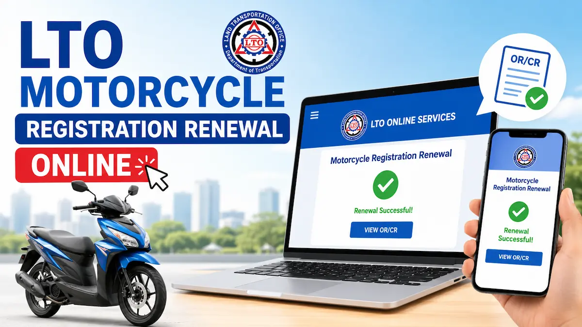 LTO Motorcycle Registration Renewal Online