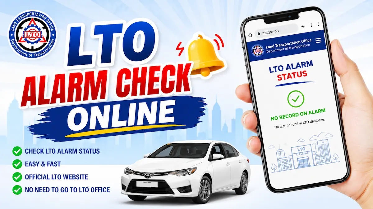 LTO Alarm Check Online